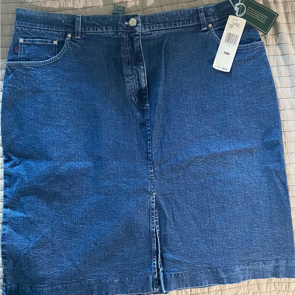 NWT VRalph Lauren Vintage Denim Jean Pencil Skirt